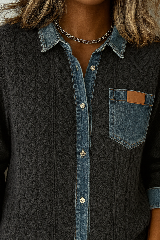 CAMISA DE PUNTO & DENIM