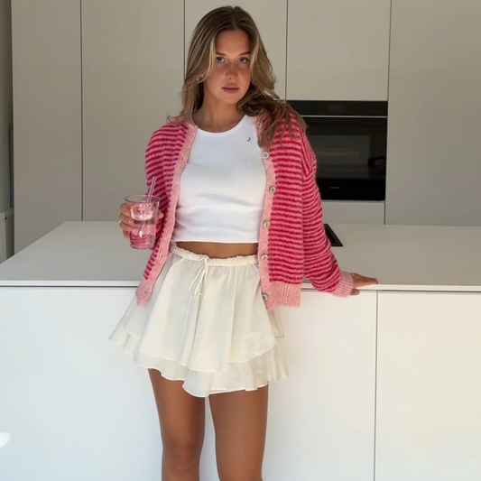 RAYAS SUAVES COLOR CEREZA - CHERRY BLUSH