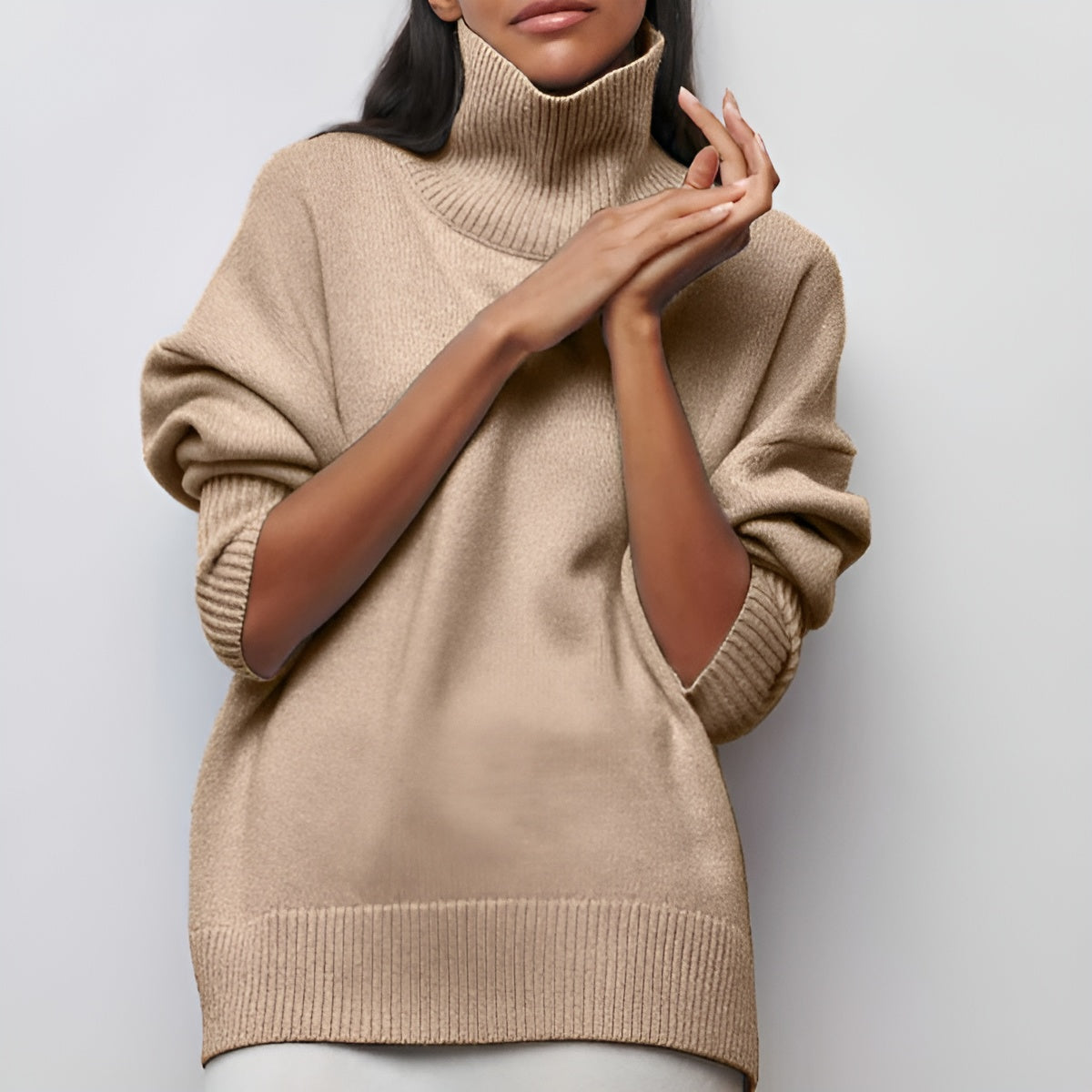 JERSEY DE PUNTO CON CUELLO VUELTO
