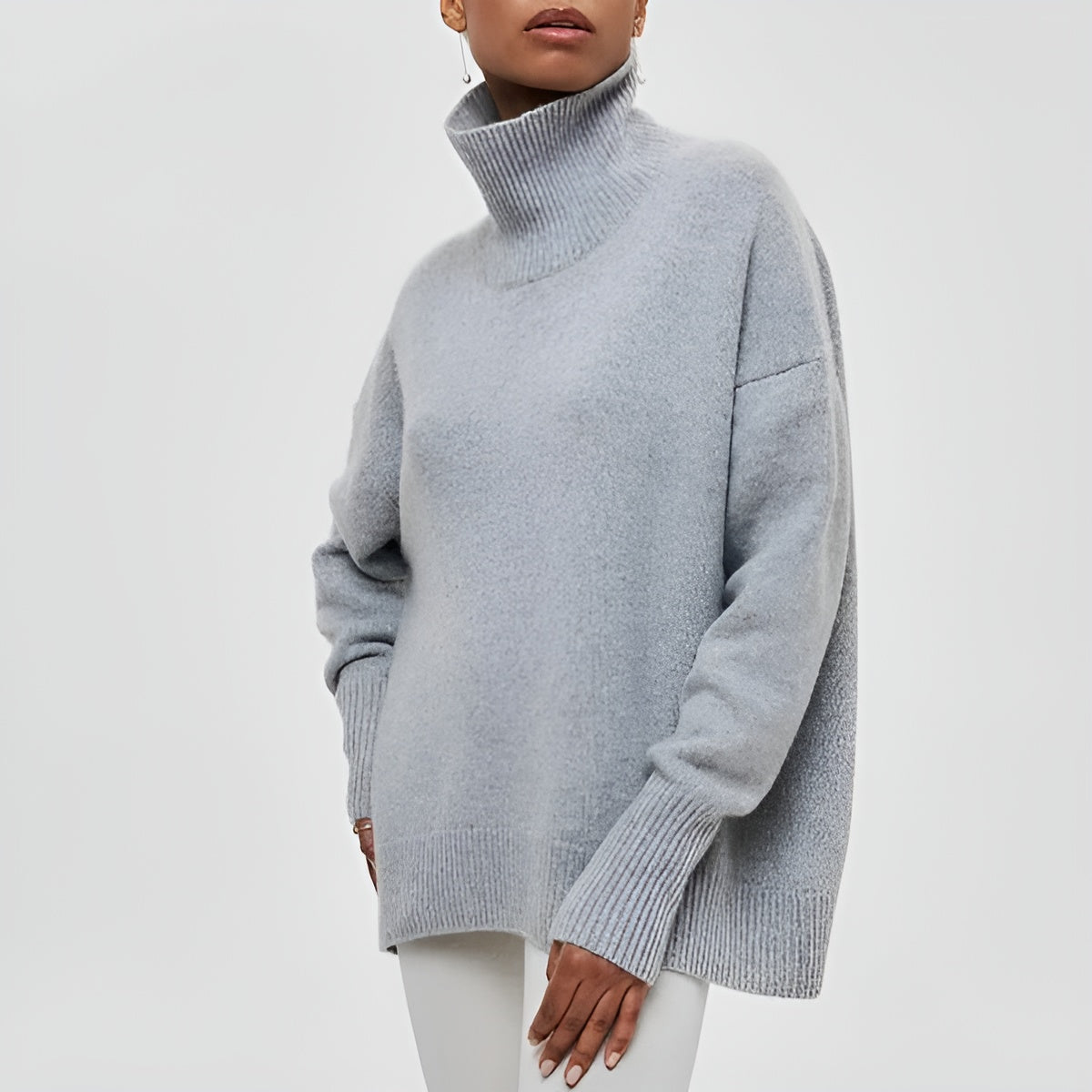 JERSEY DE PUNTO CON CUELLO VUELTO