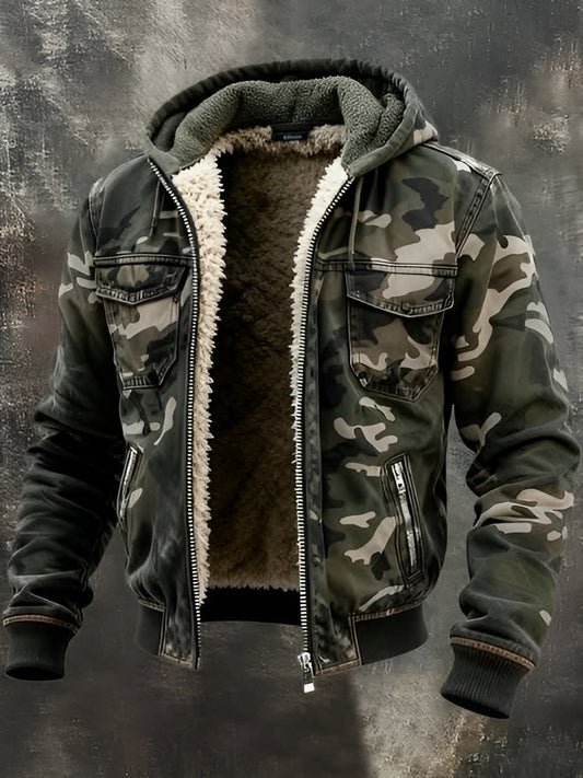 CHAQUETA DE CAMUFLAJE FORRADA