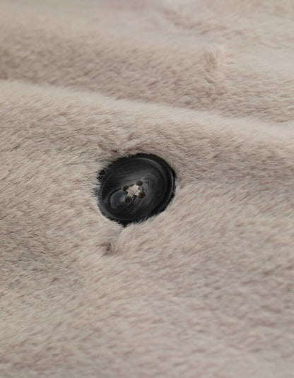 ABRIGO DE PIEL SINTETICA