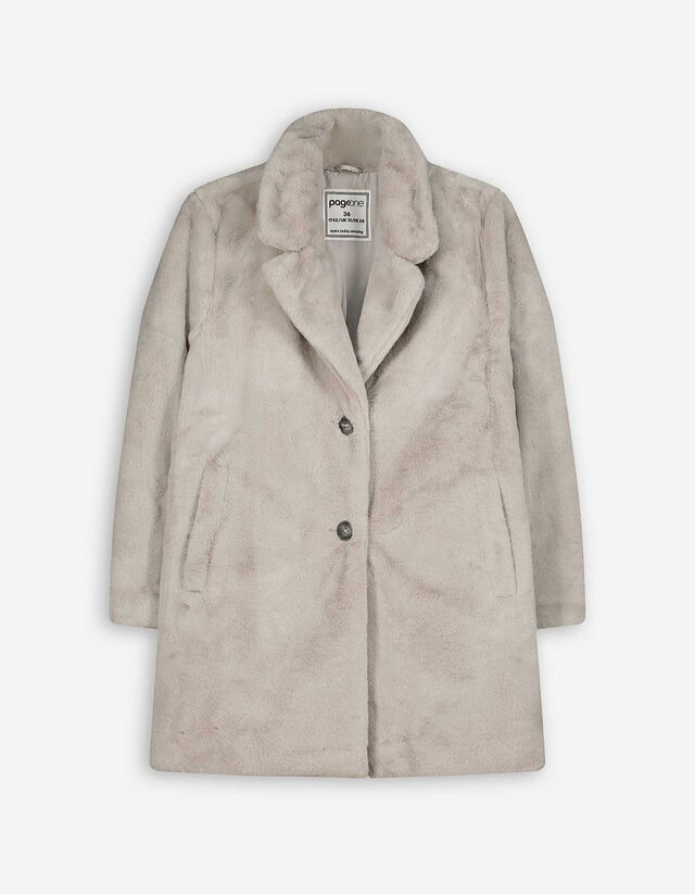 ABRIGO DE PIEL SINTETICA