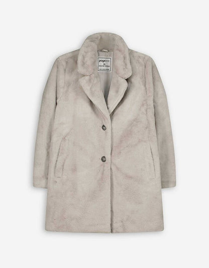 ABRIGO DE PIEL SINTETICA