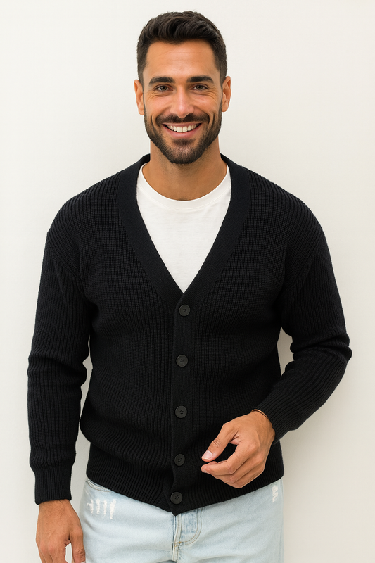 CARDIGAN BÁSICO DE LINO