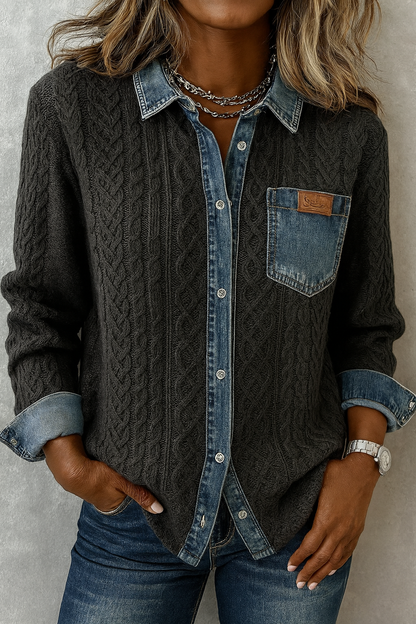 CAMISA DE PUNTO & DENIM