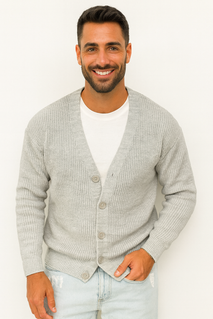 CARDIGAN BÁSICO DE LINO