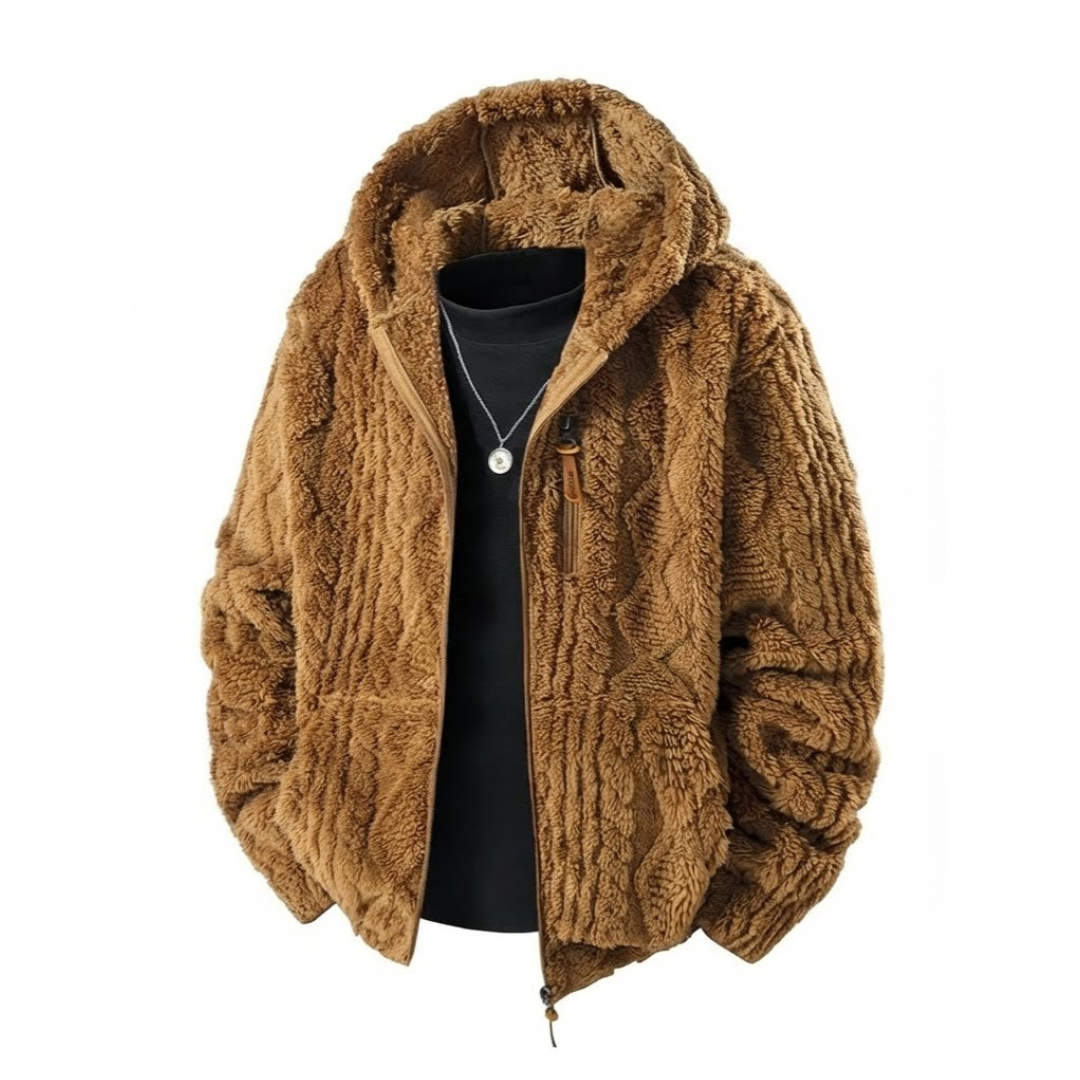 SUDADERA TEDDY CON CAPUCHA