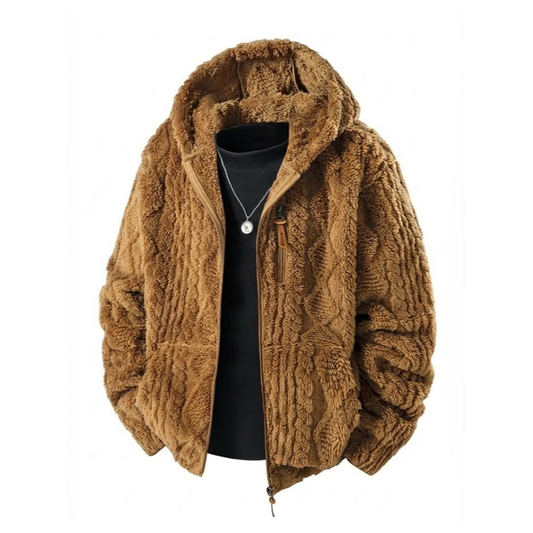 SUDADERA TEDDY CON CAPUCHA