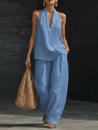 Zoe™ Conjunto con pantalones anchos