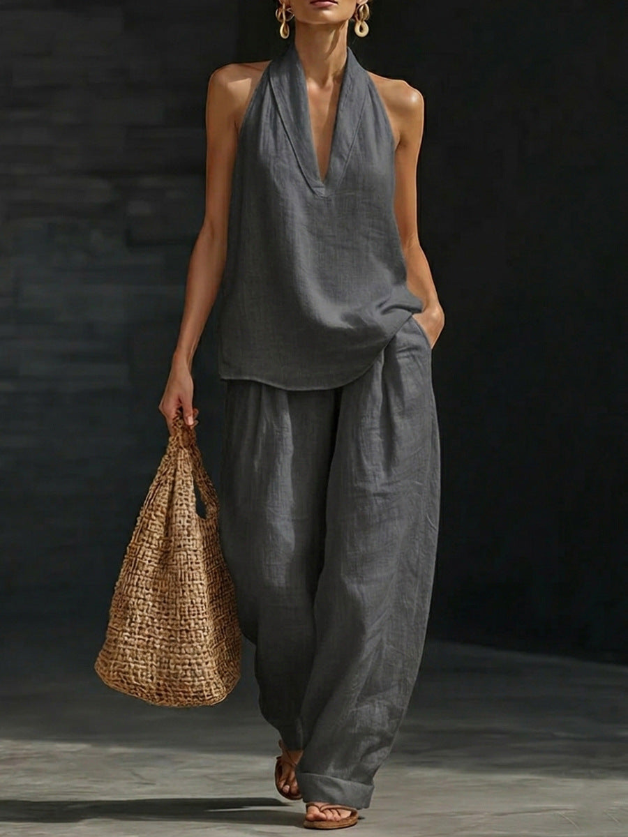 Zoe™ Conjunto con pantalones anchos