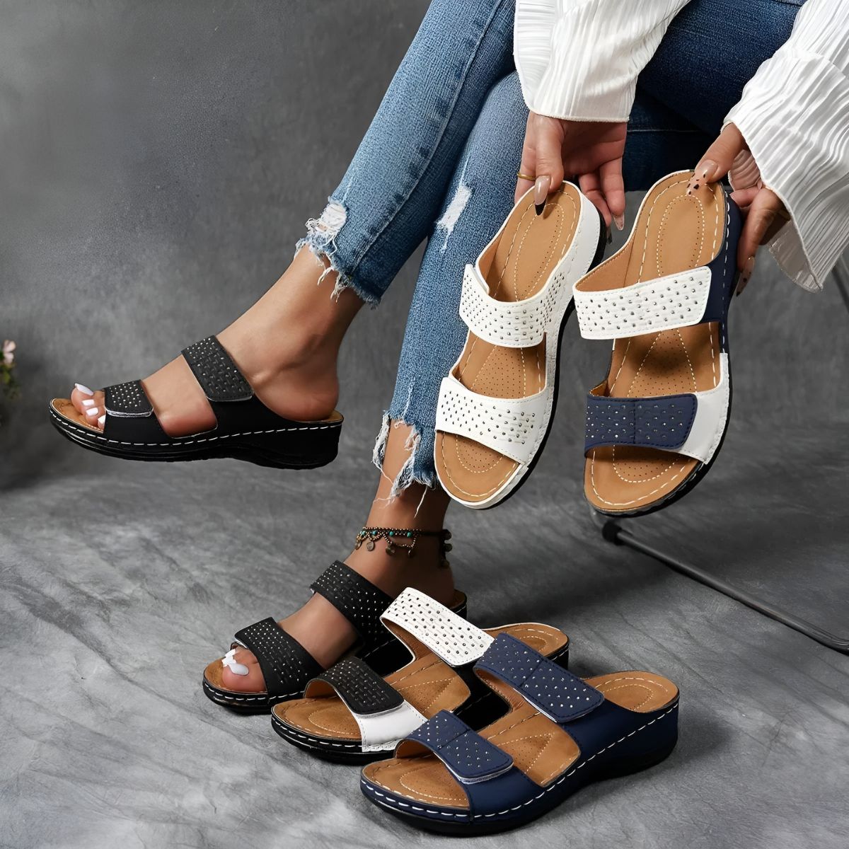 Leire – Sandalias ortopédicas elegantes