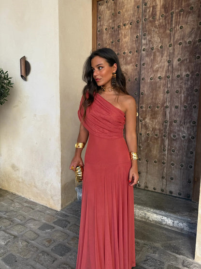 Vestido Toledo en color terracota