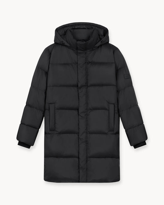 ABRIGO ACOLCHADO DE PLUMAS (NEGRO)