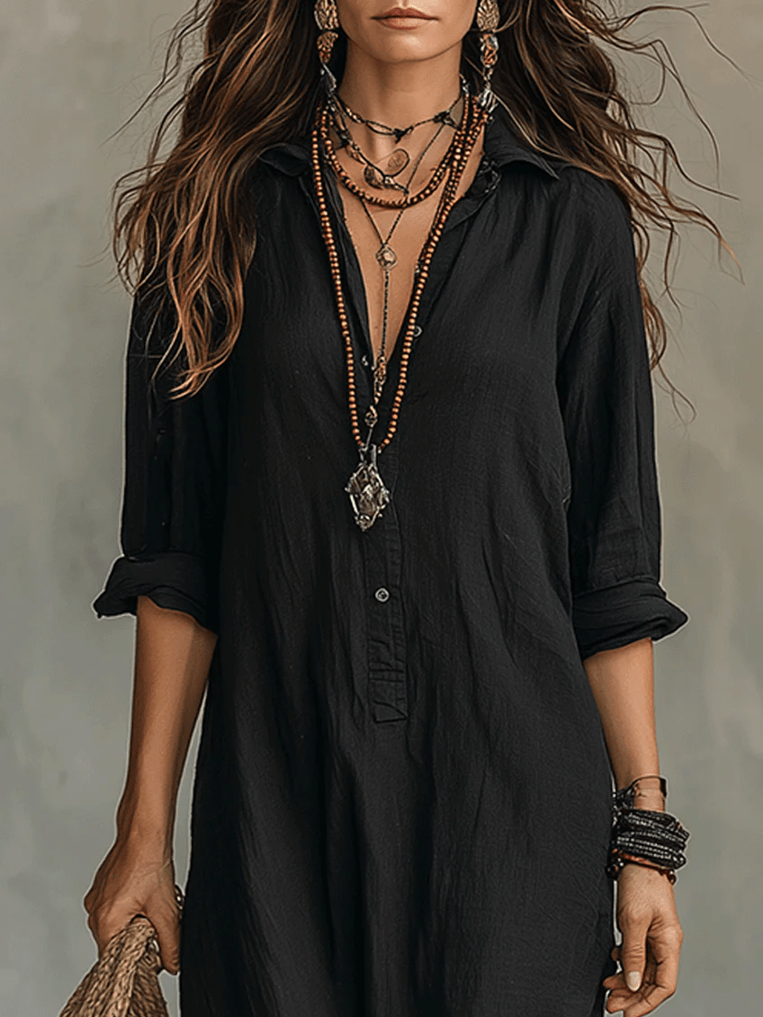 Soline™ | Maxi vestido con botones