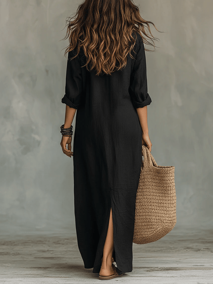 Soline™ | Maxi vestido con botones