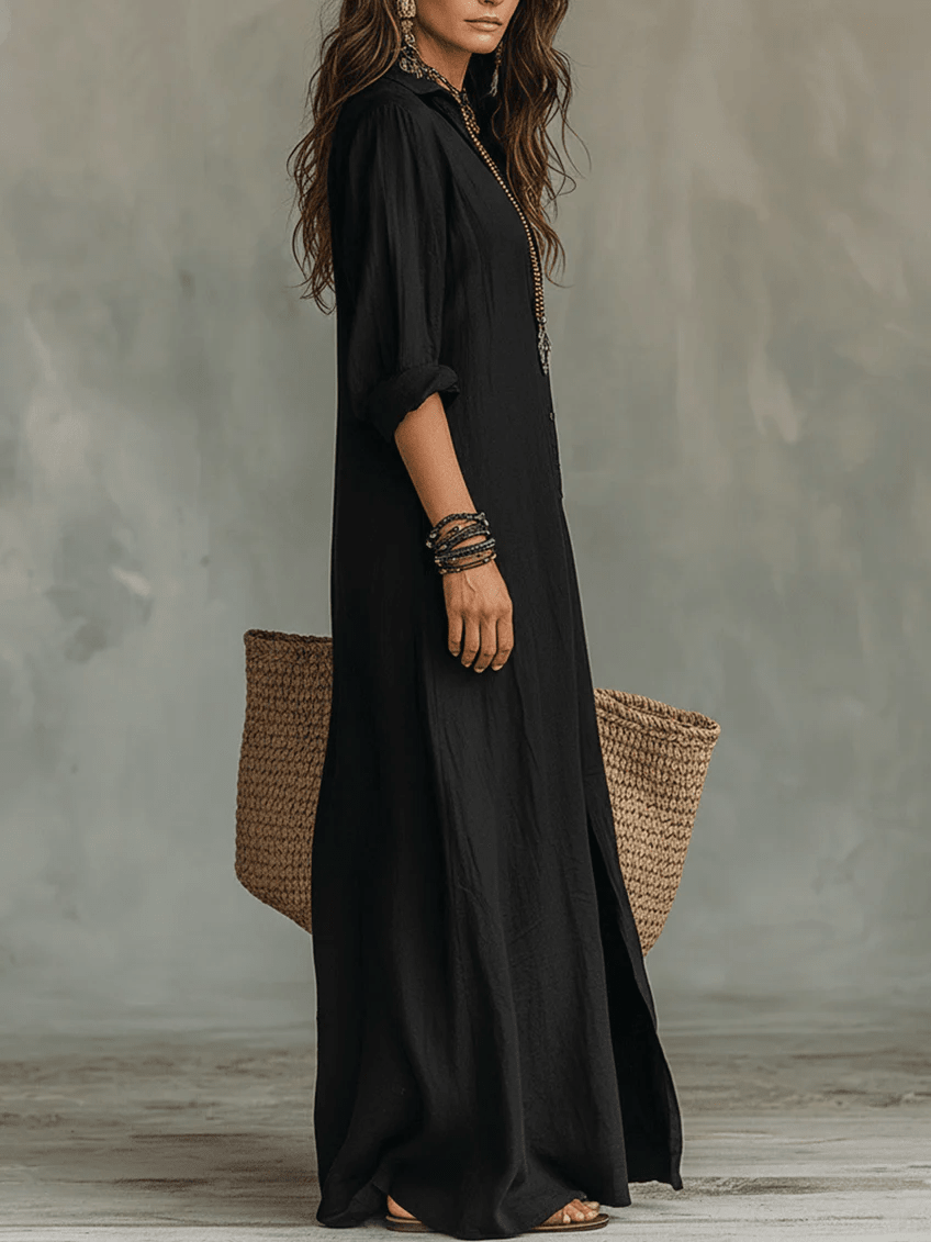 Soline™ | Maxi vestido con botones