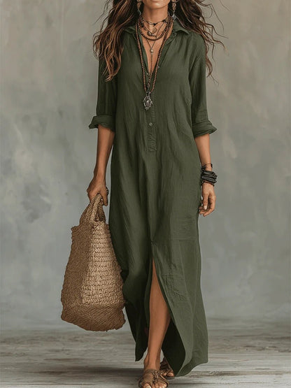 Soline™ | Maxi vestido con botones